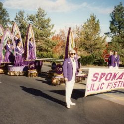 Lilac Festival float ready to roll in 1988.