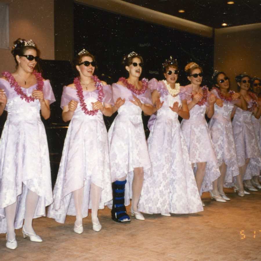 The Lilac Court entertains the attendees at the President's Banquet in 1996.